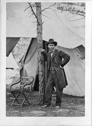 Grant at Cold Harbor by Mathew Brady — large framed print