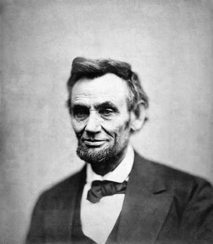 Lincoln, last sitting by Alexander Gardner — large framed print