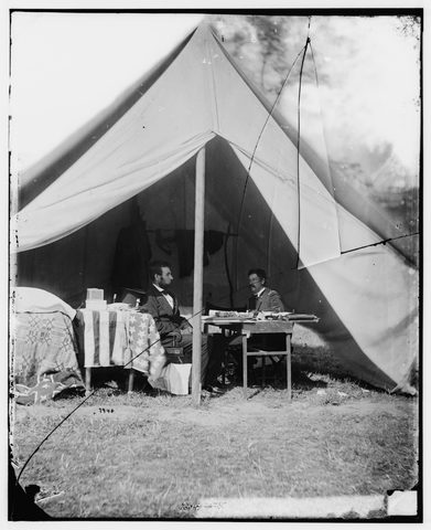 Lincoln and McClellan by Alexander Gardner — large framed print