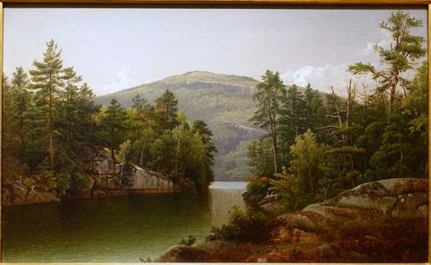 Landscape (Currier Museum) by Jasper Francis Cropsey — large framed print