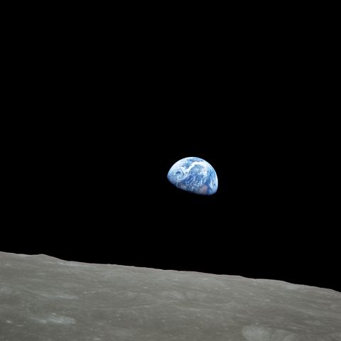Earthrise by NASA / Bill Anders — large framed print