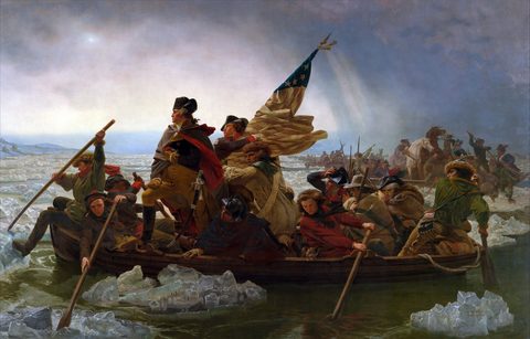 Washington Crossing the Delaware by Emanuel Leutze — large framed print