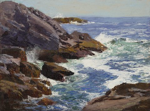 Lobster Cove by Edward Henry Potthast — large framed print