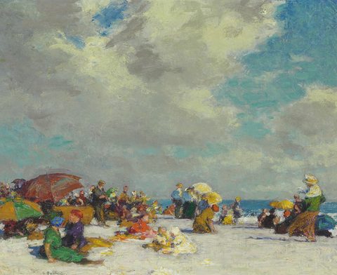 A Summer Afternoon by Edward Henry Potthast — large framed print
