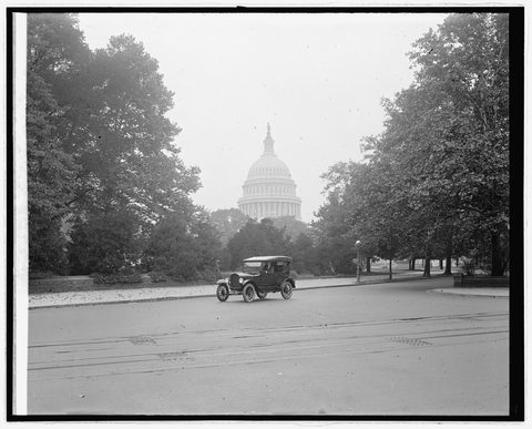 Model T at the Capitol by National Photo Company — large framed print