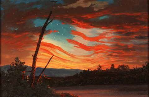 Our Banner in the Sky by Frederic Edwin Church — large framed print