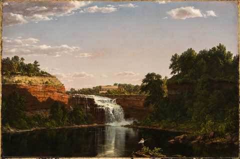 Lower Falls, Rochester by Frederic Edwin Church — large framed print