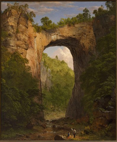 The Natural Bridge, Virginia by Frederic Edwin Church — large framed print