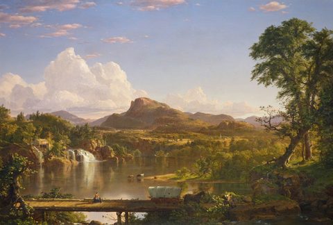 New England Scenery by Frederic Edwin Church — large framed print