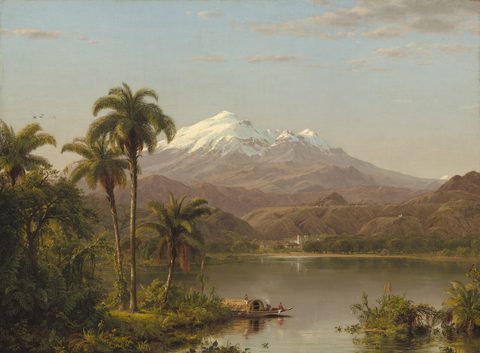 Tamaca Palms by Frederic Edwin Church — large framed print