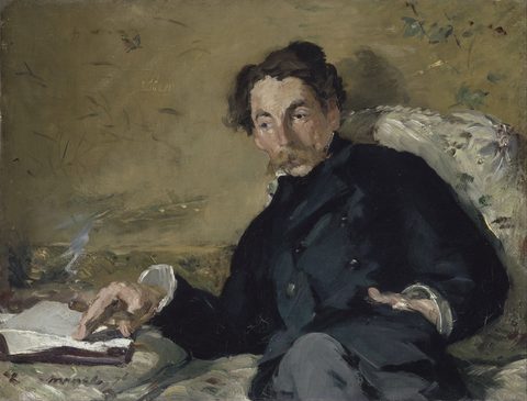 Portrait of Stéphane Mallarmé by Édouard Manet, 1876, framed print