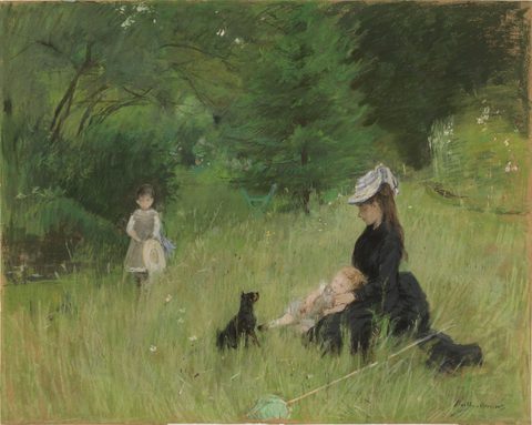 In a Park by Berthe Morisot, 1874, framed print