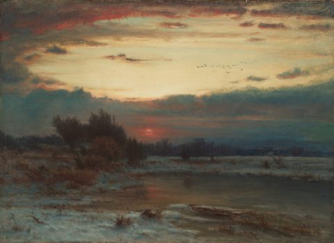 A Winter Sky by George Inness — large framed print