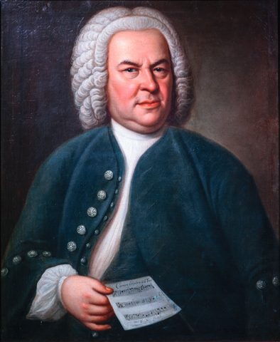 Johann Sebastian Bach by Elias Gottlob Haussmann — large framed print