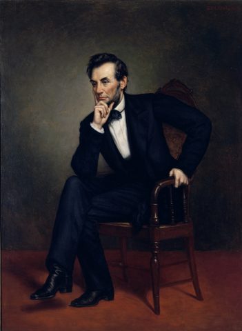 Abraham Lincoln by George Peter Alexander Healy — large framed print