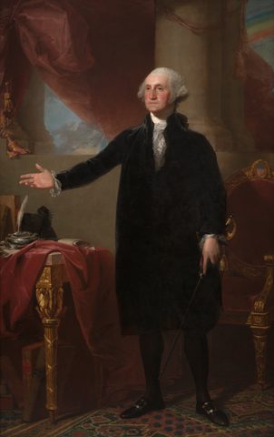 George Washington (Lansdowne Portrait) by Gilbert Stuart — large framed print