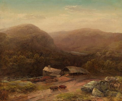 In the Housatonic Valley by Homer Dodge Martin — large framed print