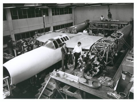 Supervising the D-2 by Unknown photographer — large framed print