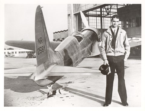 With the H-1 Racer by Unknown photographer — large framed print