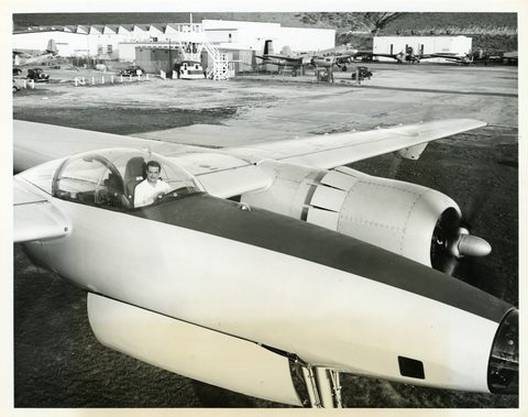 Second XF-11 cockpit by Unknown photographer — large framed print