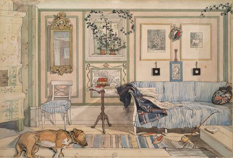 Cosy Corner by Carl Larsson — large framed print