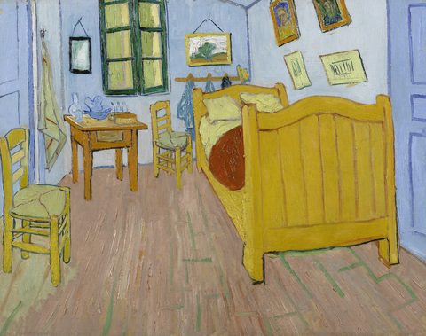 The Bedroom by Vincent van Gogh, 1888, framed print