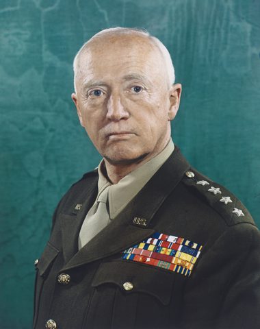 General George S. Patton by Robert F. Cranston, Lee Elkins and Harry Warnecke, 1945, framed print