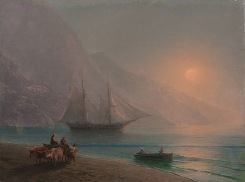 Fog over the Sea by Ivan Aivazovsky — large framed print