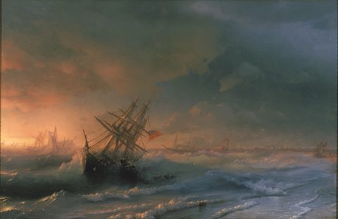 Storm over Yevpatoria by Ivan Aivazovsky — large framed print