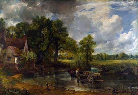 The Hay Wain by John Constable — large framed print