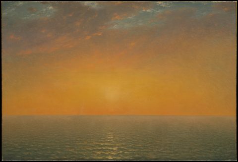 Sunset on the Sea by John Frederick Kensett — large framed print