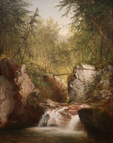 Bash-Bish Falls by John Frederick Kensett — large framed print