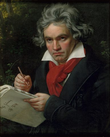Ludwig van Beethoven by Joseph Karl Stieler — large framed print