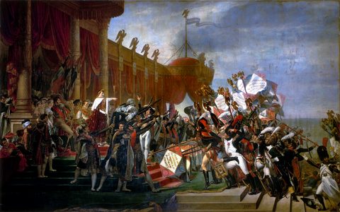 The Distribution of the Eagle Standards by Jacques-Louis David — large framed print