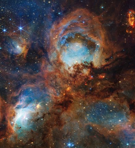 Cat's Paw Nebula by NASA / ESA / CSA / STScI, 2025, framed print