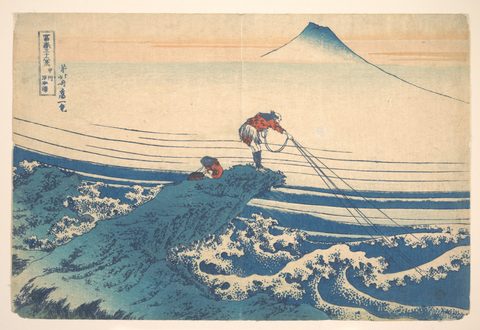 Kajikazawa in Kai Province by Katsushika Hokusai, c. 1830–32, framed print