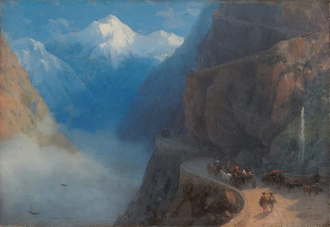 From Mleti to Gudauri by Ivan Aivazovsky — large framed print