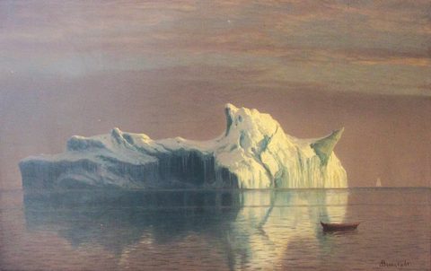 The Iceberg by Albert Bierstadt — large framed print