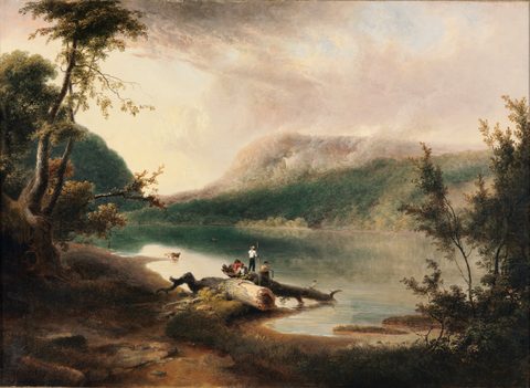 Delaware Water Gap by Thomas Doughty, 1827, framed print