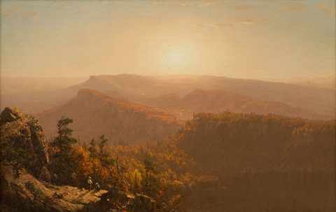 The Shawangunk Mountains by Sanford Robinson Gifford — large framed print