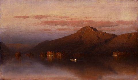 Whiteface Mountain from Lake Placid by Sanford Robinson Gifford — large framed print