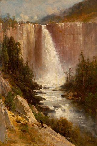 Nevada Fall, Yosemite by Thomas Hill — large framed print