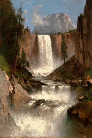 Vernal Falls, Yosemite by Thomas Hill, 1889, framed print