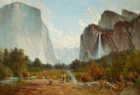 Yosemite Valley by Thomas Hill — large framed print