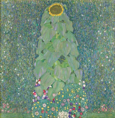 The Sunflower by Gustav Klimt, 1907/08, framed print