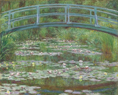 The Japanese Footbridge by Claude Monet, 1899, framed print