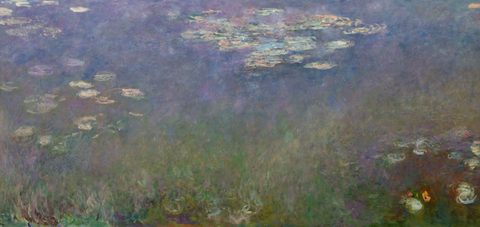Water Lilies (Agapanthus) by Claude Monet, 1915–1926, framed print