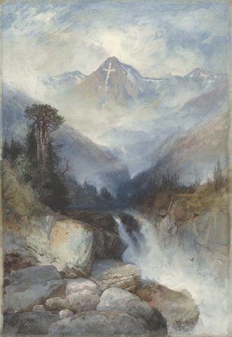 Mountain of the Holy Cross by Thomas Moran — large framed print