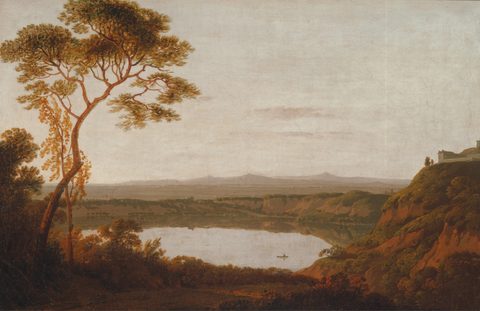 Lake Albano by Joseph Wright of Derby — large framed print