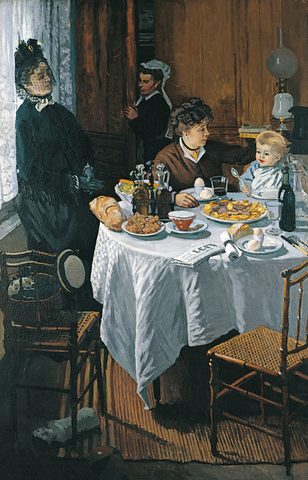 The Luncheon by Claude Monet — large framed print